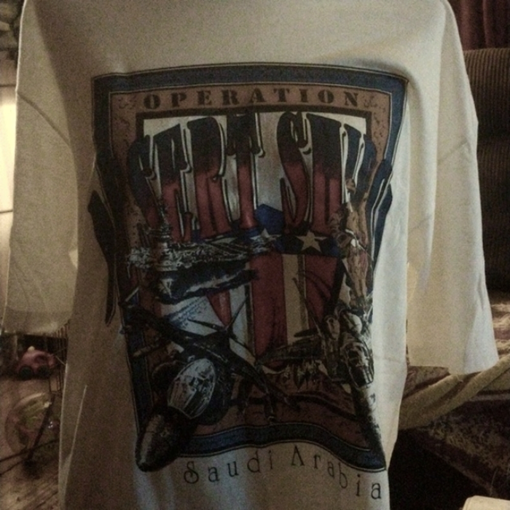 Operation Desert Storm Saudi Arabia Tshirt size L